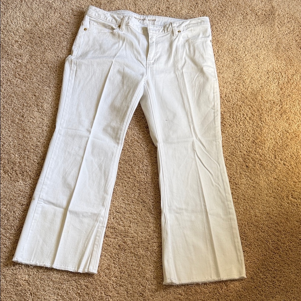 Michael Kors White Women's Flare Jeans
